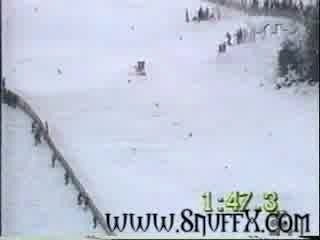 Chute en ski