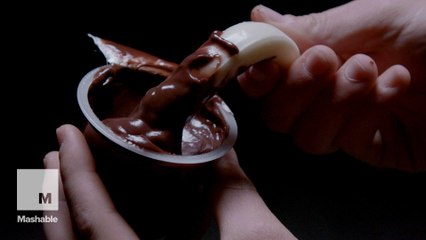 String cheese as a pudding spoon? "I just went for it"