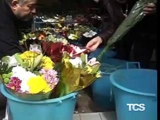 Crisi  vendita di fiori in calo
