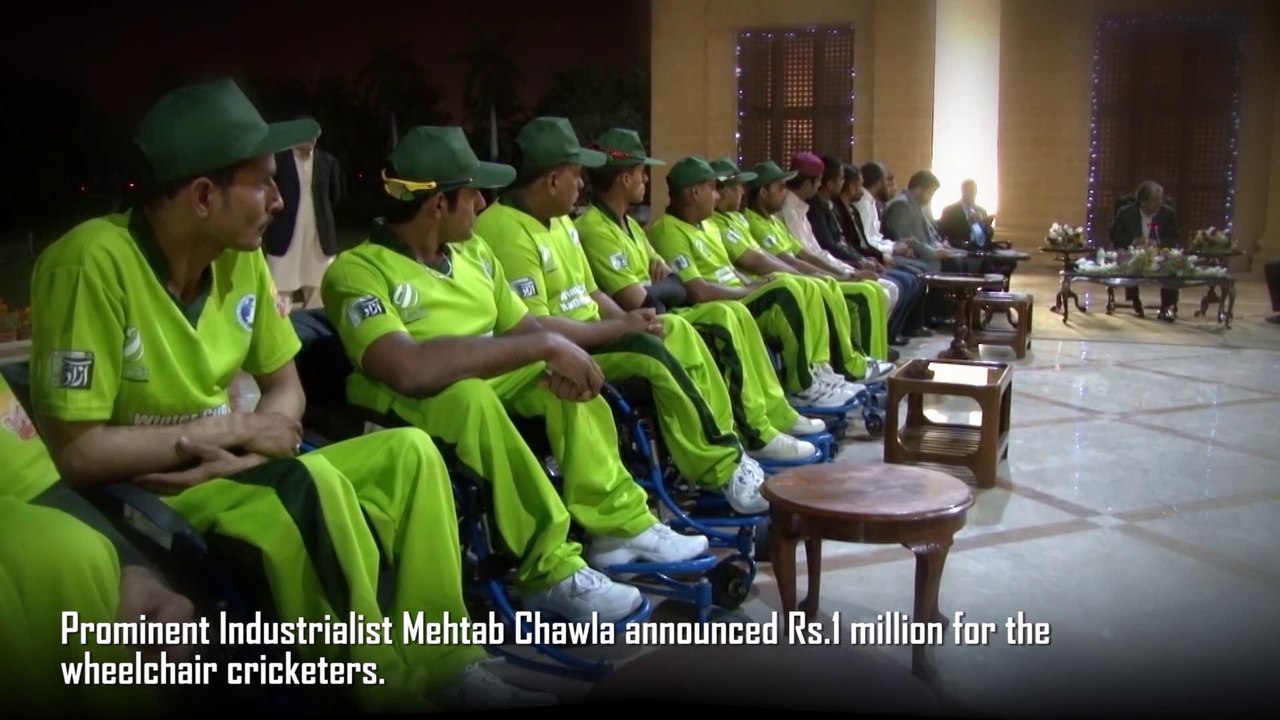 Governor Sindh lauds formation of Pakistan Wheelchair team.