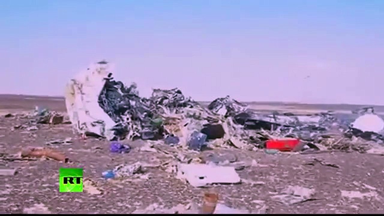 Видео с места крушения рейса 9268 самолета A321