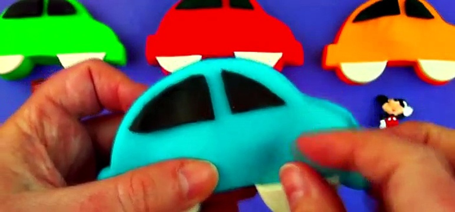 Play-Doh Cars Traffic Jam Surprise Eggs! Cars 2 Thomas Tank Engine Mickey Mouse Toy Story FluffyJet [Full Episode]