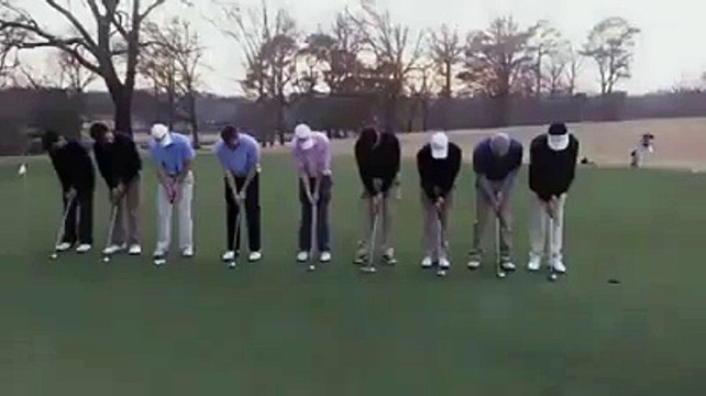 Great golf shots simultaneously