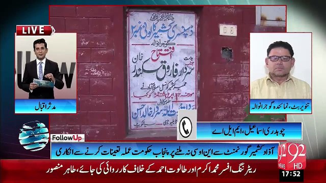 Gujranwala: Dispensary for Kashmiri refugees ruined for not issuing NOC- 2-11-2015