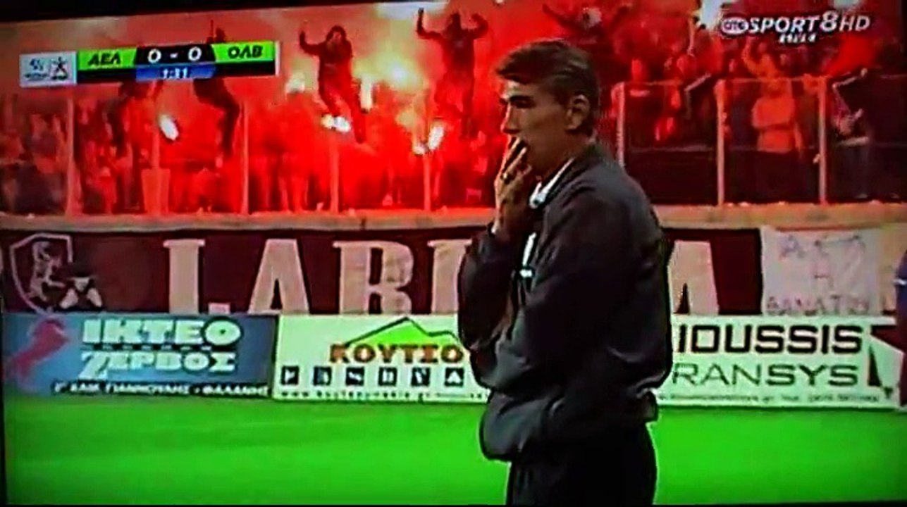 ΑΕΛ-Ολυμπιακός Βόλου 2015-16  Οι οπαδοί της ΑΕΛ