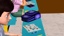 KZKCARTOON TV - Learn Classroom Objects and School Playground - 3D Animation Preschool rhymes for children