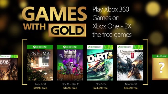 Double FREE Games with Gold November 2015 (Xbox One/Xbox 360) HD
