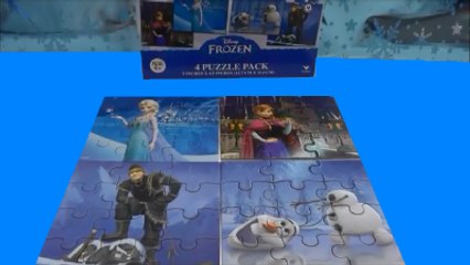Disney Frozen Puzzle Pack - Elsa, Anna, Olaf, and Kristoff