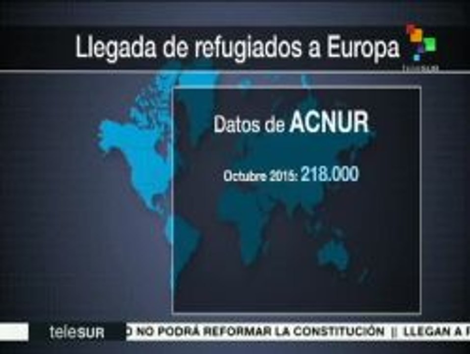 ACNUR: 218 mil migrantes llegaron a la UE en octubre