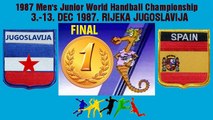1987 Junior World Handball Championship JUGOSLAVIJA España Rijeka Jugoslavija balonmano rukomet IZTOK PUC