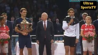 Roger Federer vs Rafael nadal swiss indoor open ATP final interview highlights