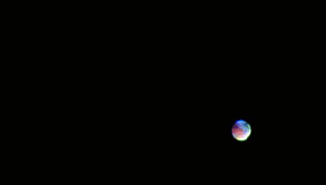 Sparkling UFO with super vivid colours