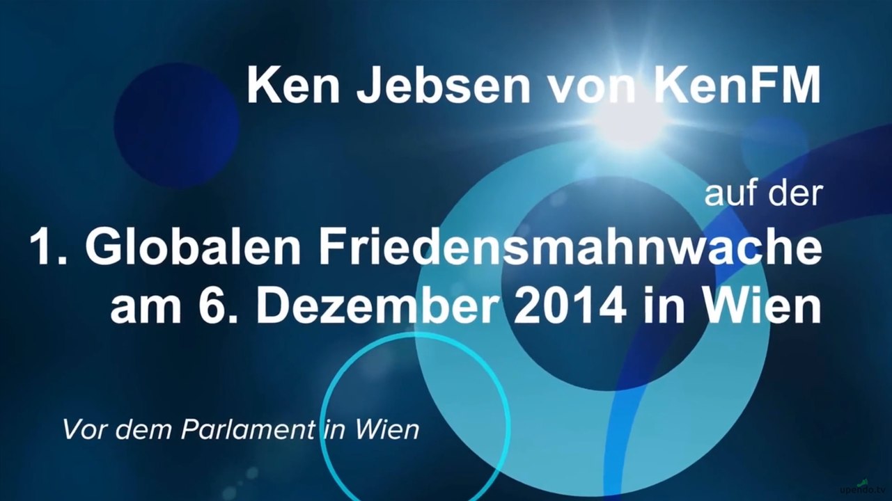 Ken Jebsen von KenFM auf der 1. Globalen Friedensmahnwache in Wien