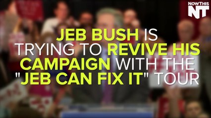The "Jeb Can Fix It" Tour Probably Won't Fix His Campaign