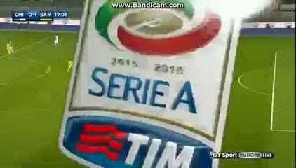 Riccardo Meggiorini Fantastic Chance Chievo 0-1 Sampdoria Serie A 2.11.2015 HD