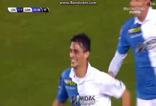 Roberto Inglese Goal Chievo Verona 1-1 Sampdoria Serie A 2.11.2015 HD