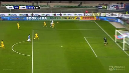 Roberto Inglese Goal - Chievo 1 - 1 Sampdoria - 02/11/2015
