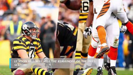 Nightmare season for the Steelers continues with torn MCL for Bell