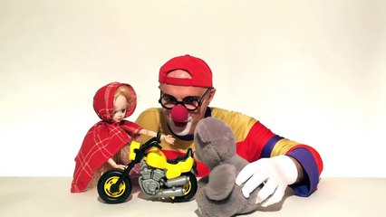 Çocuklar için eğlenceli film - Palyaço Dima ve motosiklet