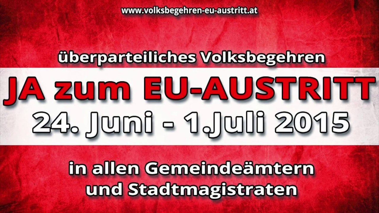 9. Pressekonferenz zum 'EU-Austritt Volksbegehren' in Klagenfurt
