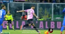 Alberto Gilardino Hits Post - Palermo vs Empoli - Serie A - 02.11.2015