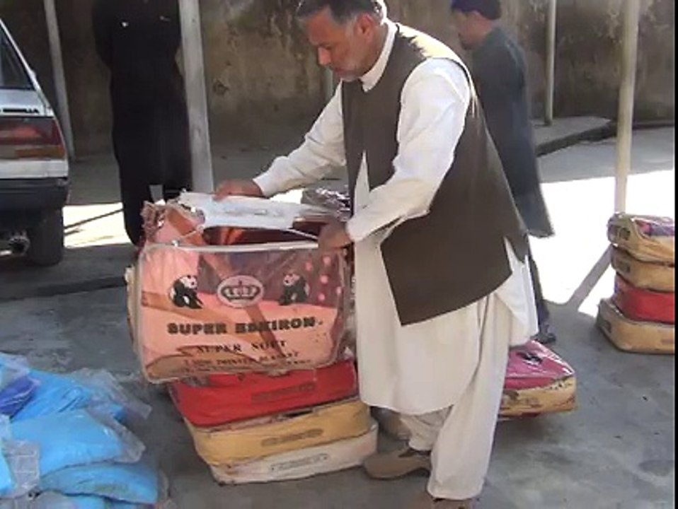 Earthquake relief package at Adenzai by District Administration