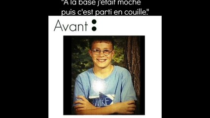 Très clair le changement de ce gars..