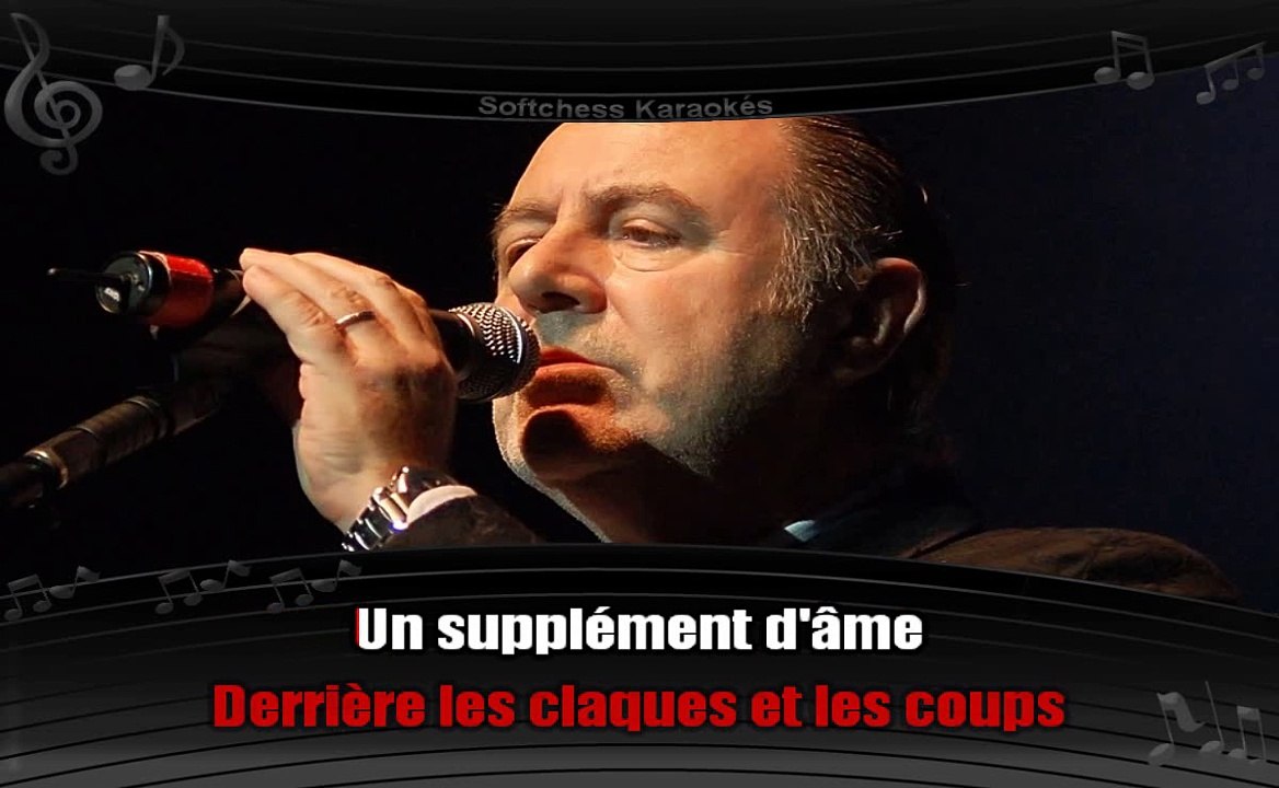 Michel Delpech - Le roi de rien (karaoké réalisé par Softchess)
