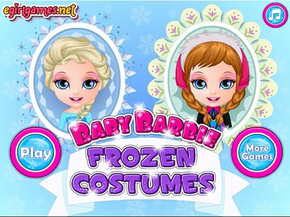 Baby Barbie Game Movies - Barbie Frozen Costumes - Full Dress Up Game for Girls HD
