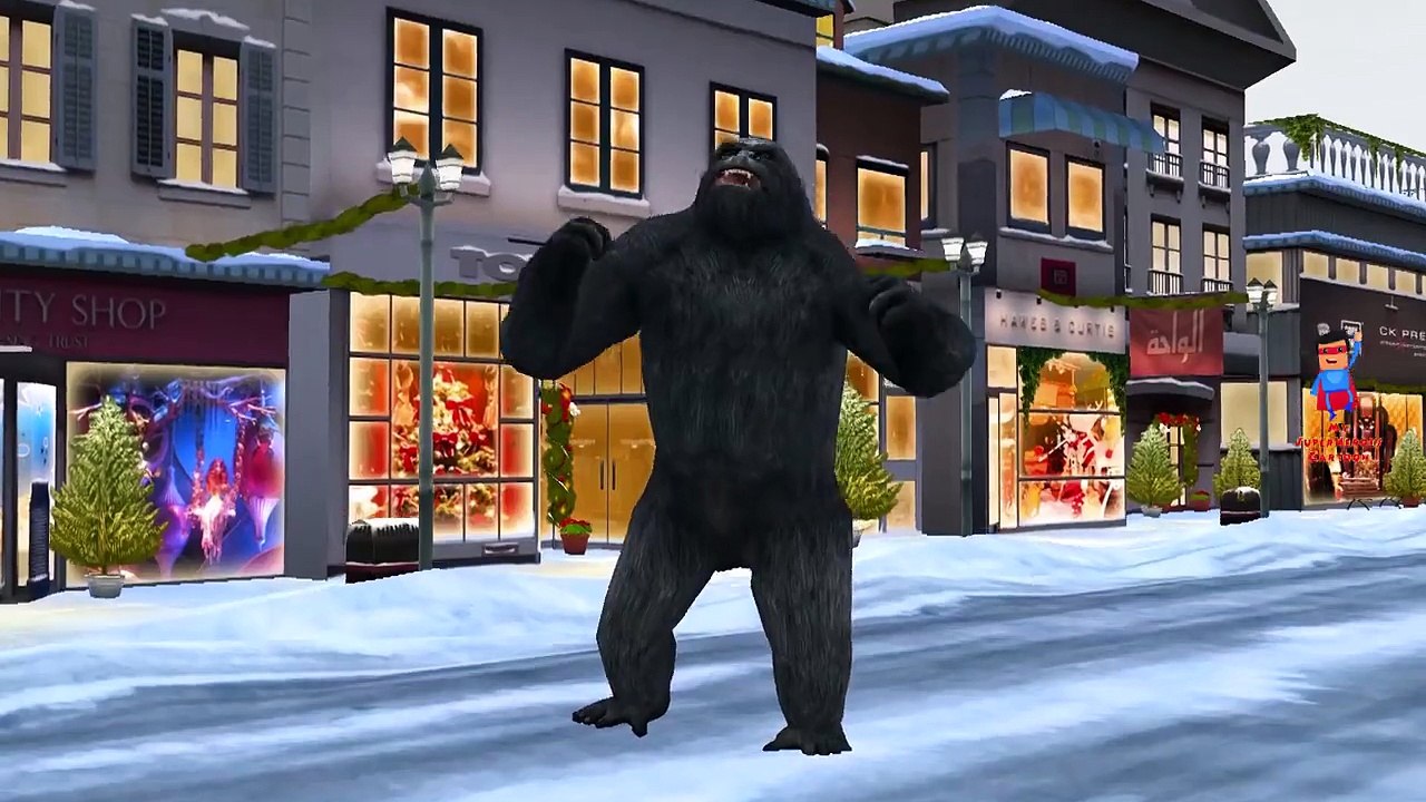 Spiderman Vs Venom Cartoons Singing Finger Family Rhymes | King Kong Vs Godzilla Epic Rap