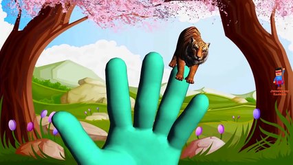Animal Finger Family - Finger Family Song - 3D Animation Nursery Rhymes & Songs for Childr