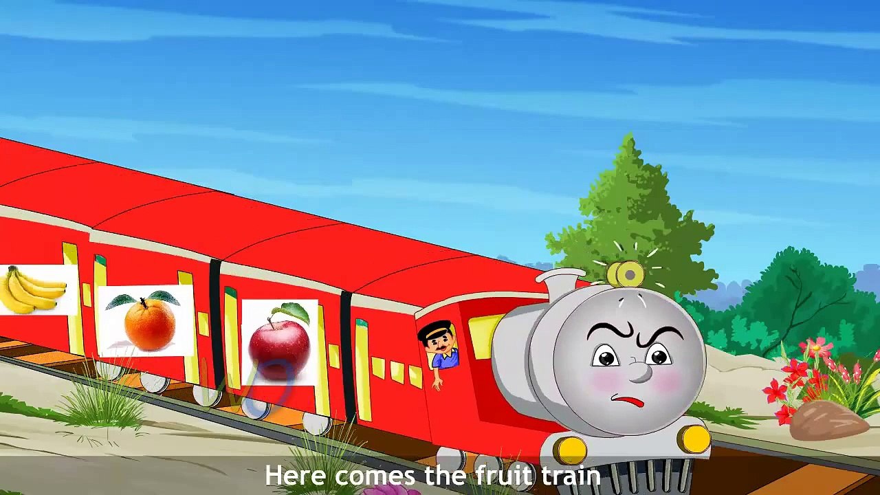 The Fruit Train Song Learning For Kids | Most Popular Nursery Rhymes For Children | 100 Mi