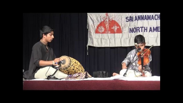 SAPNA SANGITA SAHITYA VAADYA NATYA RAVALI 2015: FEATURED RISHABH RANGANATHAN & ARJUN RAMACHANDRAN KRITHI 1