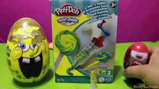 Huge Toy Surprise Kinder egg Play-Doh Flintstones FROZEN Disney Peppa AngryBirds Giant Jak