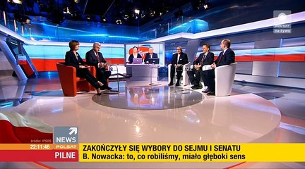 Polsat - wybory parlamentarne - wieczór wyborczy cz. 1 (25.10.2015)
