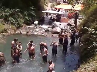 Amazing Beautiful Sabri Waterfall Near River Neelum