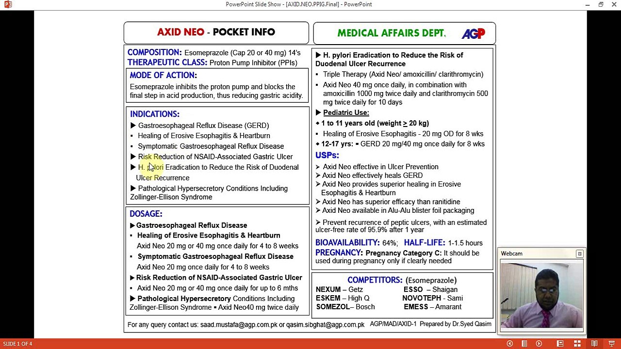 Axid Neo Pocket Info Training by Dr.Syed Qasim