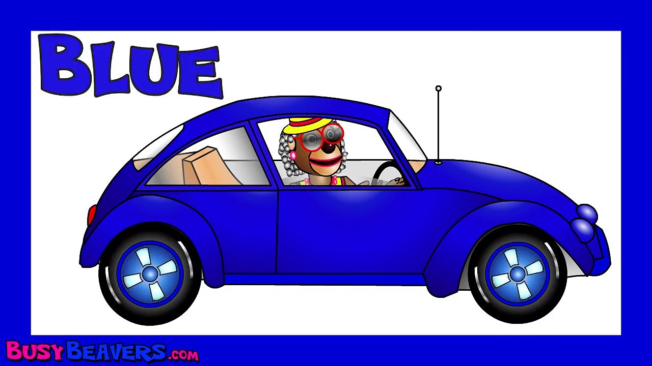 Red Car Song - Learn Colors in English, Learning Colours for Children Babies Toddlers Pres