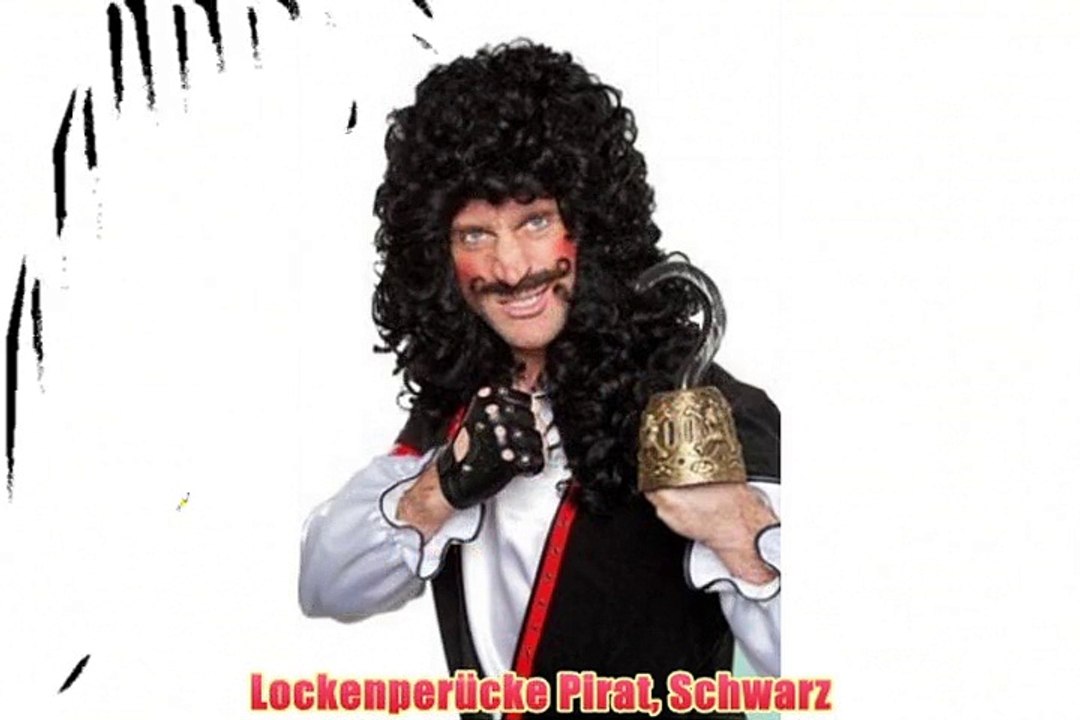 Lockenper?cke Pirat Schwarz