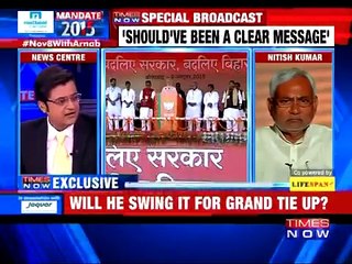 Nitish Kumar Interview With Arnab Goswami  - Full Interview