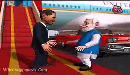 Modi Sings America Se Aaya Mera Dost Welcomes Obama