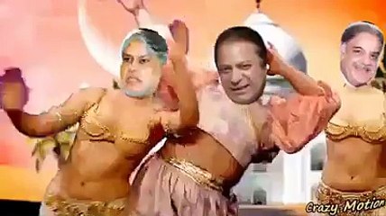 Funny Mujra Dance Of Nawaz Sharif,Shabaz Sharif and Ishaq Daar -Dailymotion