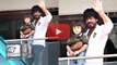 Shahrukh Teaches AbRam To Wave At Fans