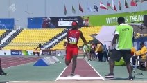 Blind Athlete fails at jumping during Handisport World Championships