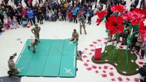 UK Royal Marines reveal Unarmed Combat Techniques in Mall