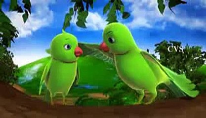 Chitti Chilakamma Parrots 3D Animation Telugu Rhymes for children with lyrics