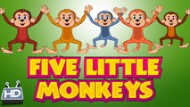 Five Little Monkeys Jumping on the Bed Nursery Rhyme | 3D Animation Rhymes for Children