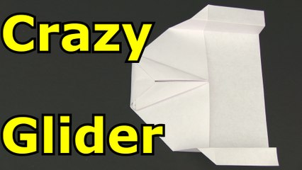 How to make a crazy glider paper airplane