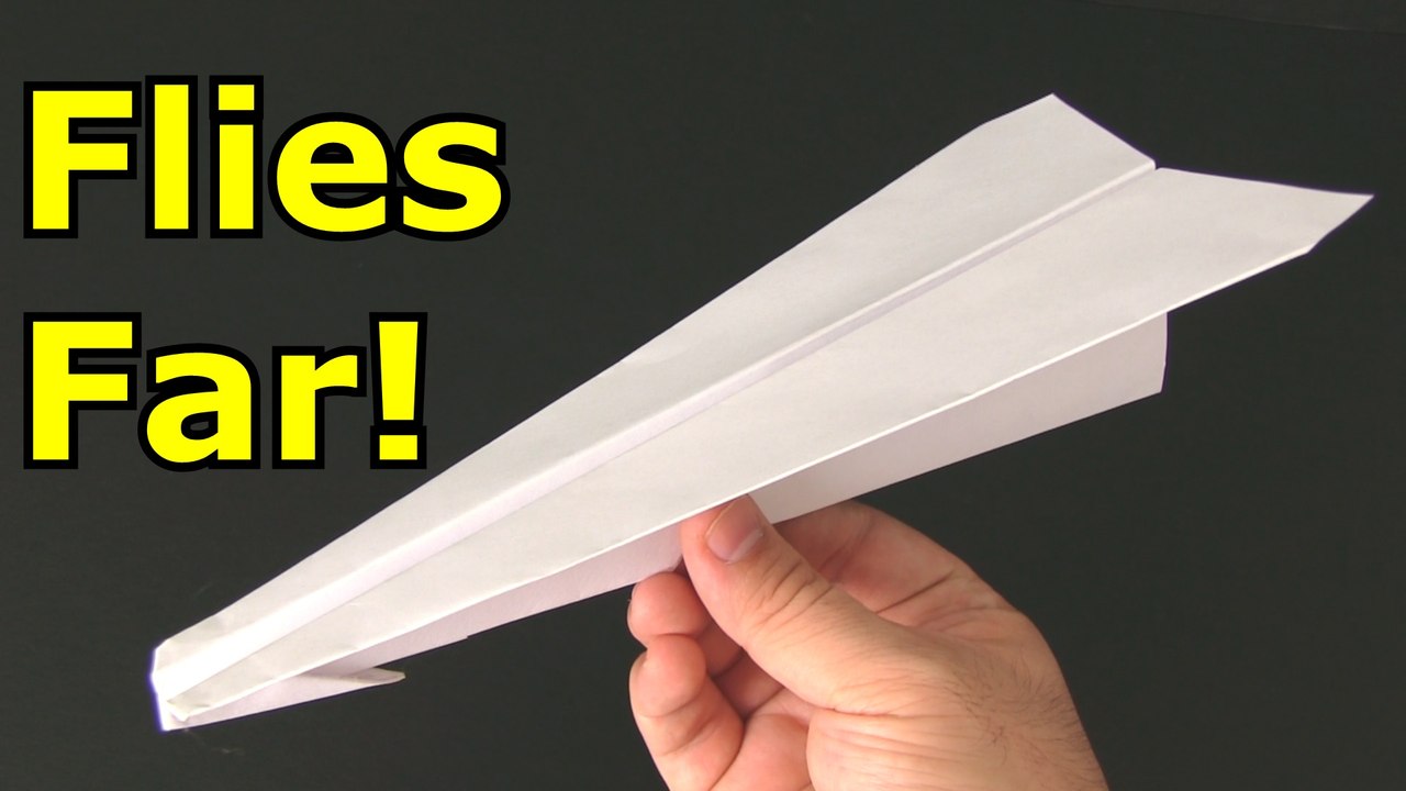 How to make a paper airplane that flies fast and straight - video ...