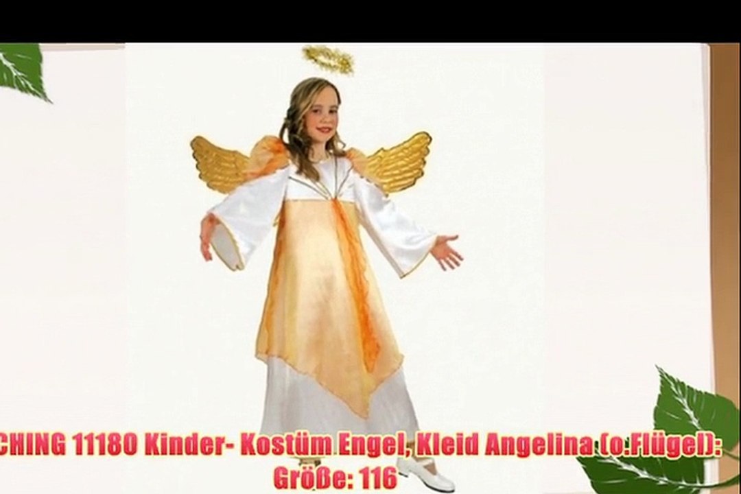 FASCHING 11180 Kinder- Kost?m Engel Kleid Angelina (o.Fl?gel): Gr??e: 116